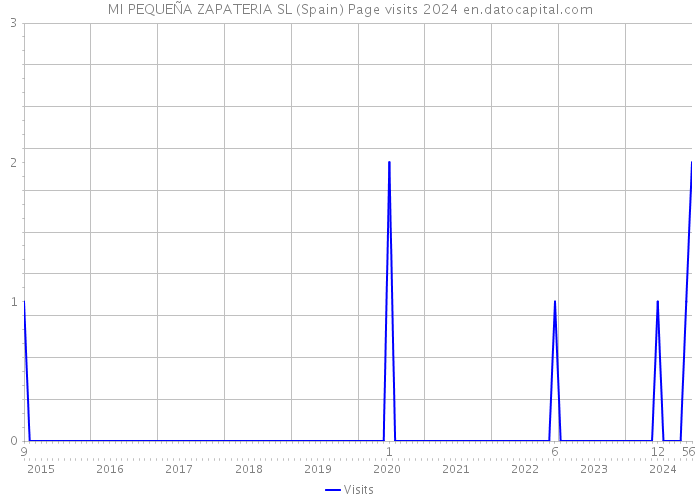 MI PEQUEÑA ZAPATERIA SL (Spain) Page visits 2024 