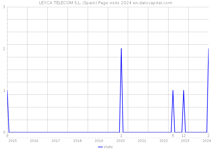 LEYCA TELECOM S.L. (Spain) Page visits 2024 