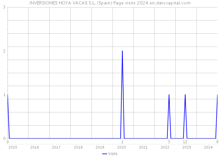 INVERSIONES HOYA VACAS S.L. (Spain) Page visits 2024 