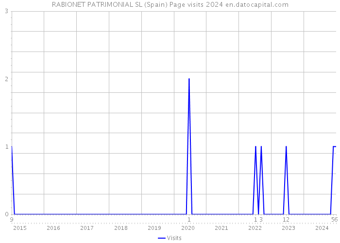 RABIONET PATRIMONIAL SL (Spain) Page visits 2024 