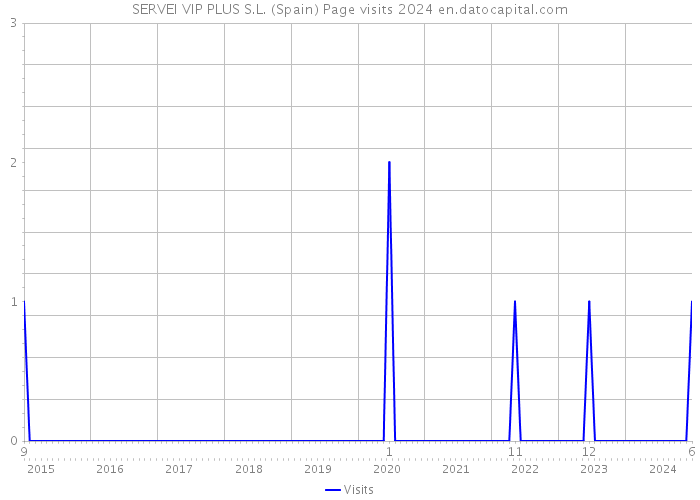 SERVEI VIP PLUS S.L. (Spain) Page visits 2024 