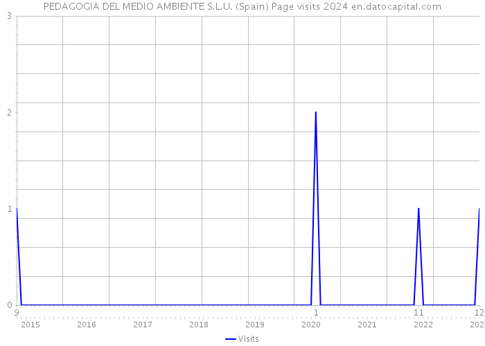 PEDAGOGIA DEL MEDIO AMBIENTE S.L.U. (Spain) Page visits 2024 