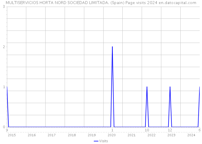 MULTISERVICIOS HORTA NORD SOCIEDAD LIMITADA. (Spain) Page visits 2024 