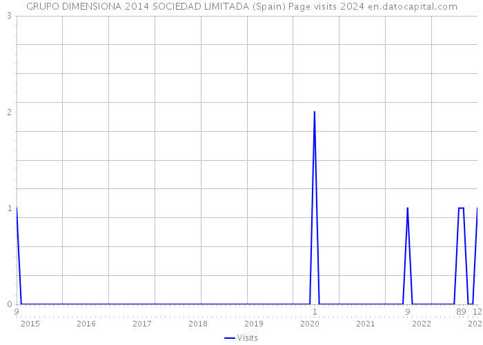 GRUPO DIMENSIONA 2014 SOCIEDAD LIMITADA (Spain) Page visits 2024 