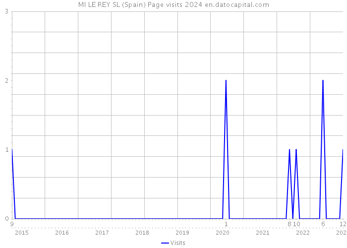 MI LE REY SL (Spain) Page visits 2024 