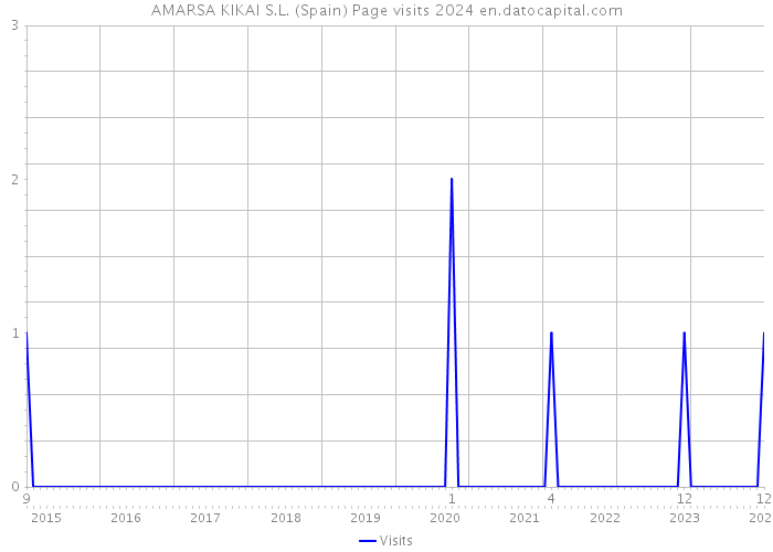 AMARSA KIKAI S.L. (Spain) Page visits 2024 