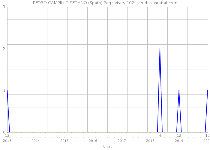 PEDRO CAMPILLO SEDANO (Spain) Page visits 2024 