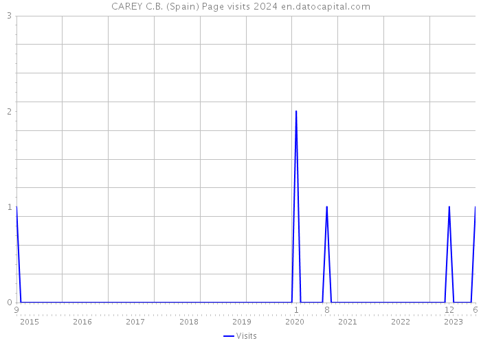 CAREY C.B. (Spain) Page visits 2024 