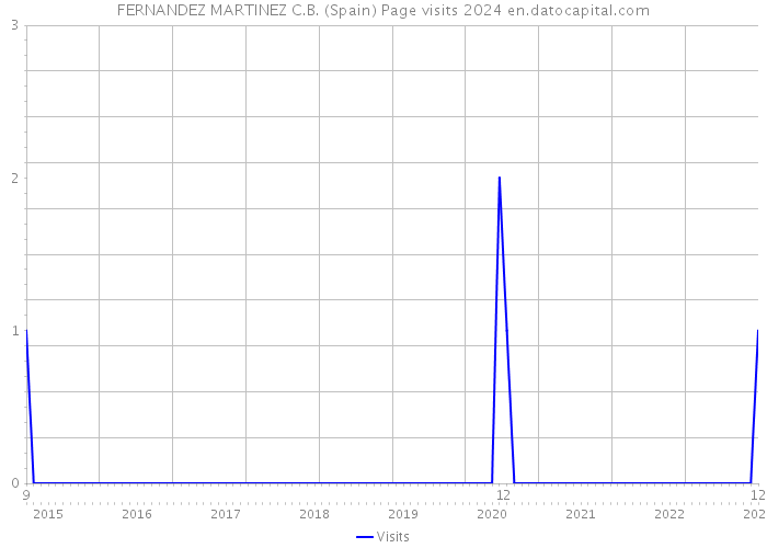 FERNANDEZ MARTINEZ C.B. (Spain) Page visits 2024 