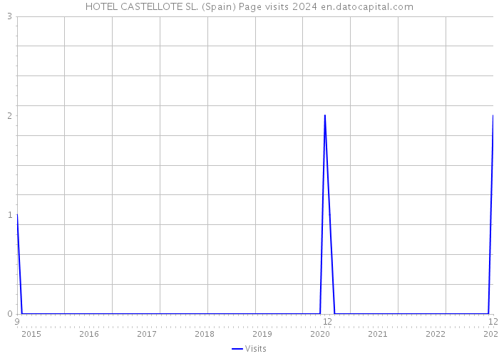 HOTEL CASTELLOTE SL. (Spain) Page visits 2024 