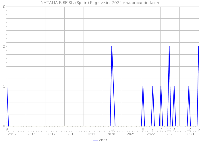 NATALIA RIBE SL. (Spain) Page visits 2024 