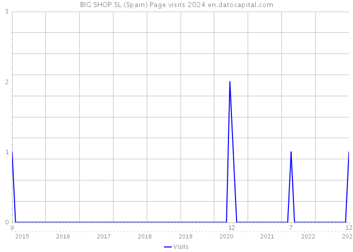 BIG SHOP SL (Spain) Page visits 2024 