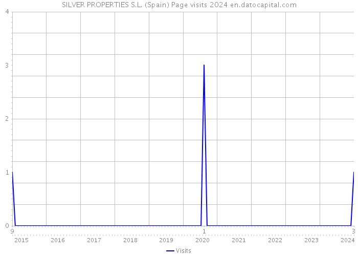 SILVER PROPERTIES S.L. (Spain) Page visits 2024 