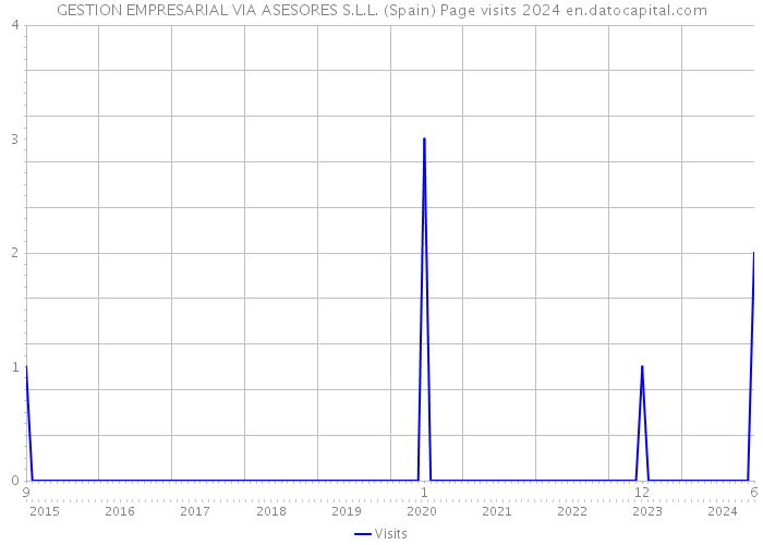 GESTION EMPRESARIAL VIA ASESORES S.L.L. (Spain) Page visits 2024 