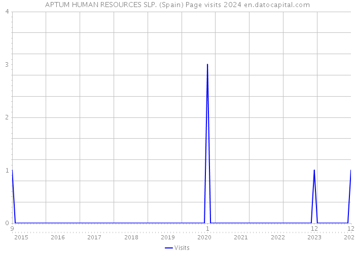 APTUM HUMAN RESOURCES SLP. (Spain) Page visits 2024 