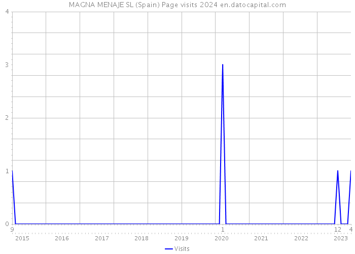MAGNA MENAJE SL (Spain) Page visits 2024 