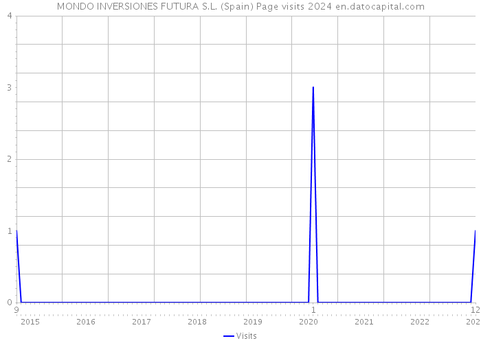 MONDO INVERSIONES FUTURA S.L. (Spain) Page visits 2024 