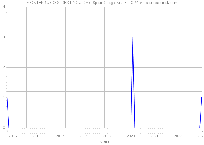 MONTERRUBIO SL (EXTINGUIDA) (Spain) Page visits 2024 