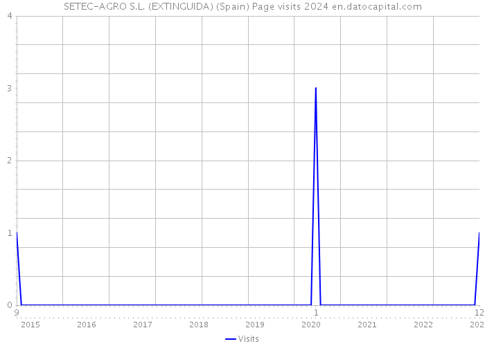 SETEC-AGRO S.L. (EXTINGUIDA) (Spain) Page visits 2024 