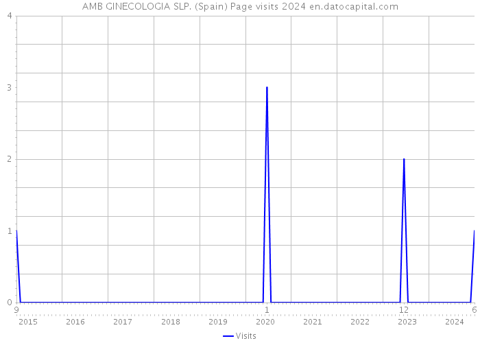 AMB GINECOLOGIA SLP. (Spain) Page visits 2024 