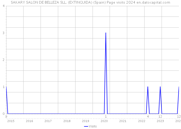 SAKARY SALON DE BELLEZA SLL. (EXTINGUIDA) (Spain) Page visits 2024 