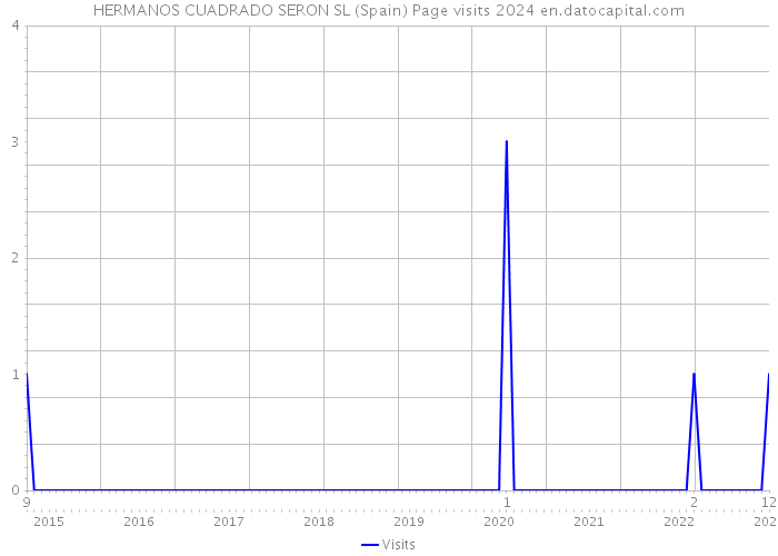 HERMANOS CUADRADO SERON SL (Spain) Page visits 2024 