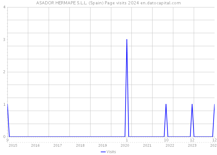 ASADOR HERMAPE S.L.L. (Spain) Page visits 2024 