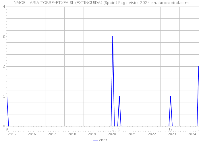 INMOBILIARIA TORRE-ETXEA SL (EXTINGUIDA) (Spain) Page visits 2024 