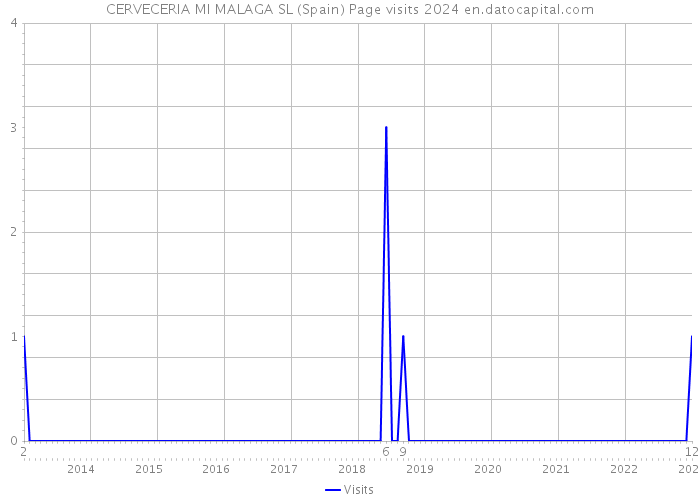 CERVECERIA MI MALAGA SL (Spain) Page visits 2024 