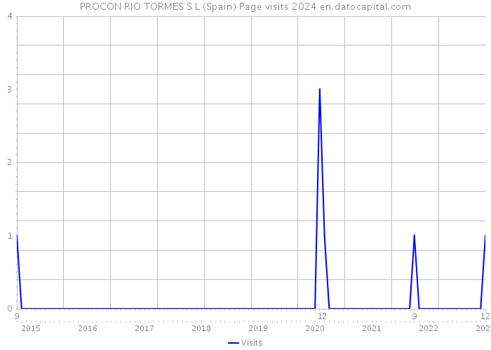 PROCON RIO TORMES S L (Spain) Page visits 2024 