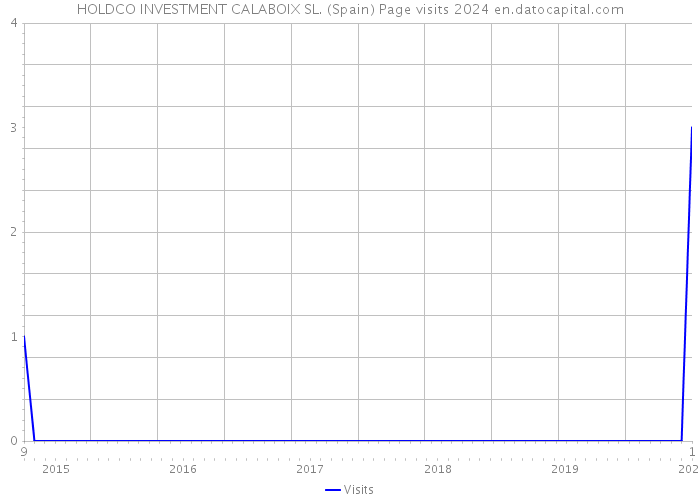 HOLDCO INVESTMENT CALABOIX SL. (Spain) Page visits 2024 