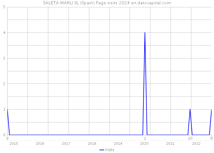 SALETA MARLI SL (Spain) Page visits 2024 