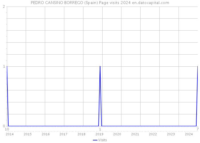 PEDRO CANSINO BORREGO (Spain) Page visits 2024 