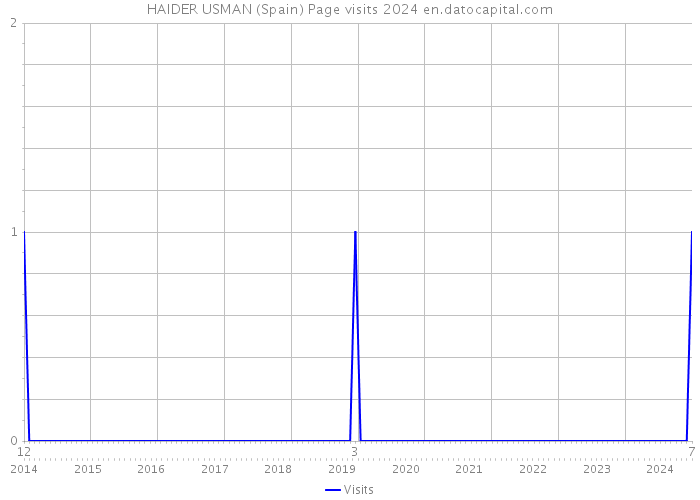 HAIDER USMAN (Spain) Page visits 2024 