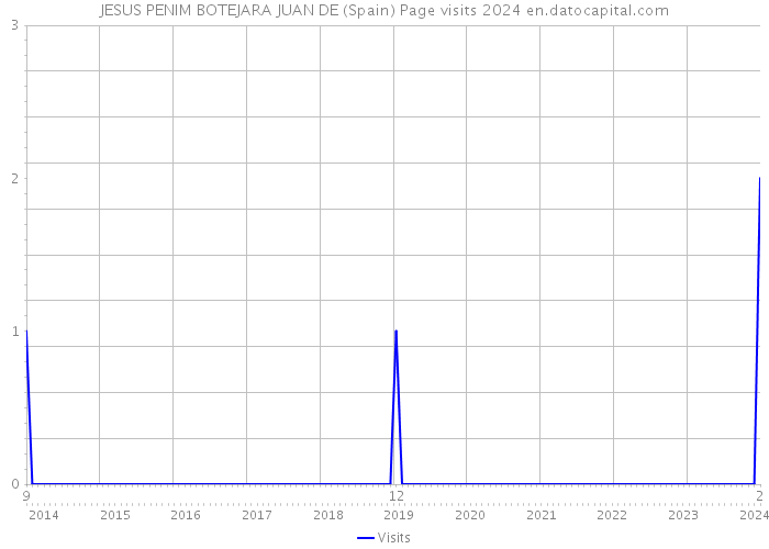 JESUS PENIM BOTEJARA JUAN DE (Spain) Page visits 2024 