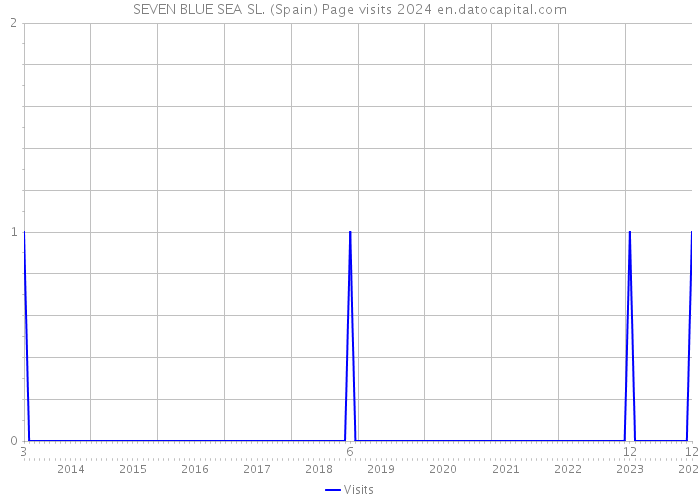 SEVEN BLUE SEA SL. (Spain) Page visits 2024 