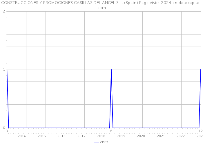 CONSTRUCCIONES Y PROMOCIONES CASILLAS DEL ANGEL S.L. (Spain) Page visits 2024 