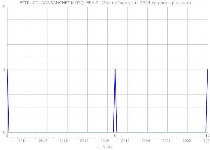 ESTRUCTURAS SANCHEZ MOSQUERA SL (Spain) Page visits 2024 