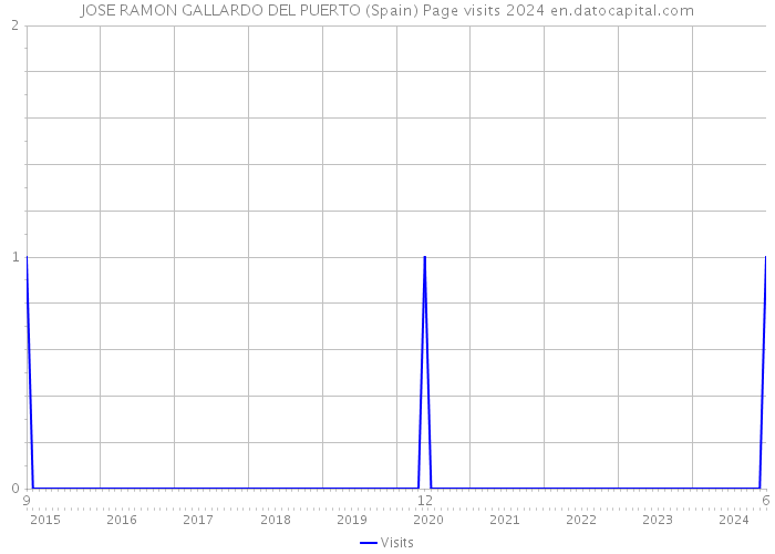 JOSE RAMON GALLARDO DEL PUERTO (Spain) Page visits 2024 