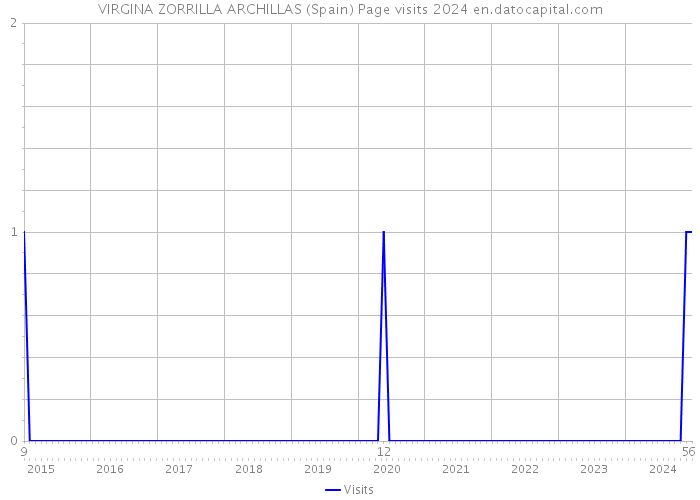 VIRGINA ZORRILLA ARCHILLAS (Spain) Page visits 2024 