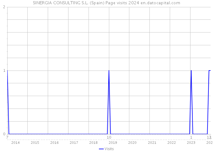 SINERGIA CONSULTING S.L. (Spain) Page visits 2024 