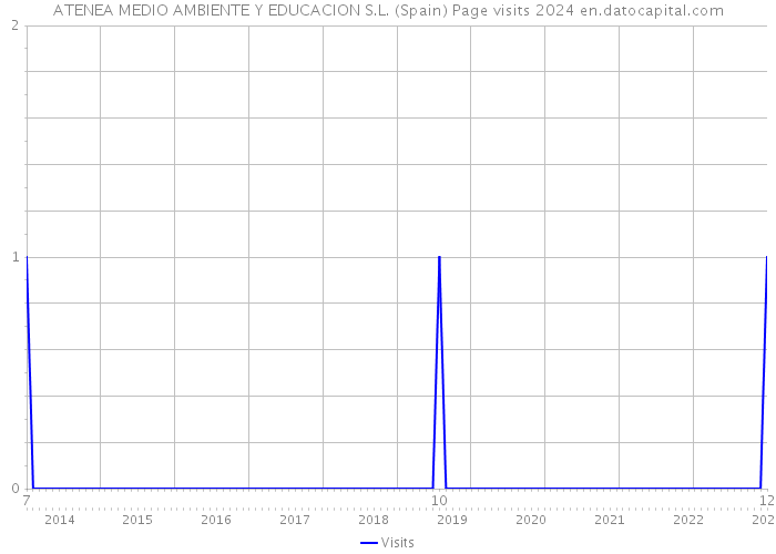 ATENEA MEDIO AMBIENTE Y EDUCACION S.L. (Spain) Page visits 2024 