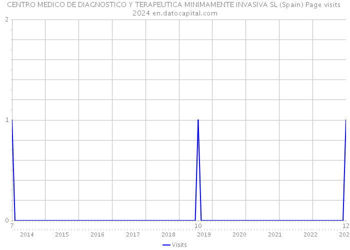CENTRO MEDICO DE DIAGNOSTICO Y TERAPEUTICA MINIMAMENTE INVASIVA SL (Spain) Page visits 2024 