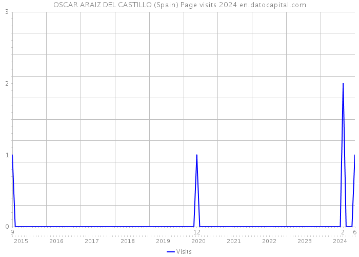 OSCAR ARAIZ DEL CASTILLO (Spain) Page visits 2024 