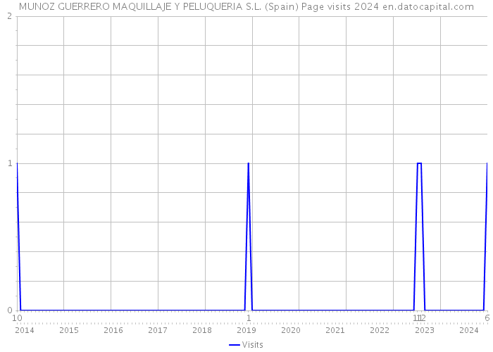 MUNOZ GUERRERO MAQUILLAJE Y PELUQUERIA S.L. (Spain) Page visits 2024 