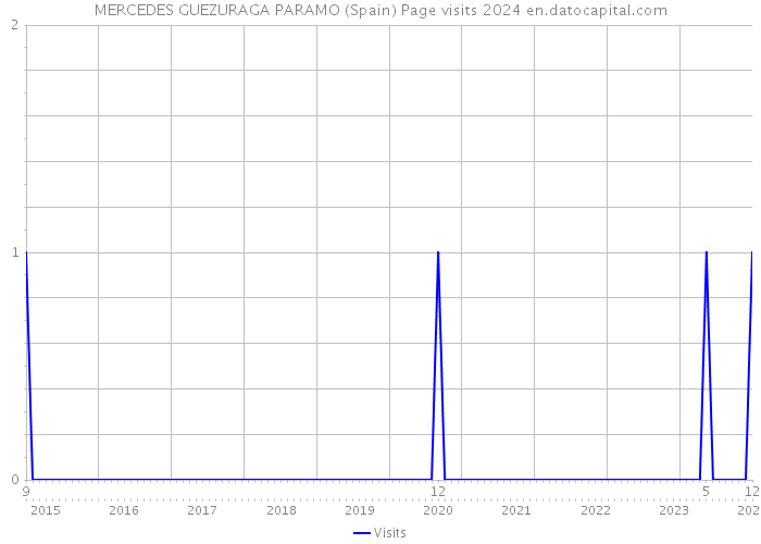 MERCEDES GUEZURAGA PARAMO (Spain) Page visits 2024 