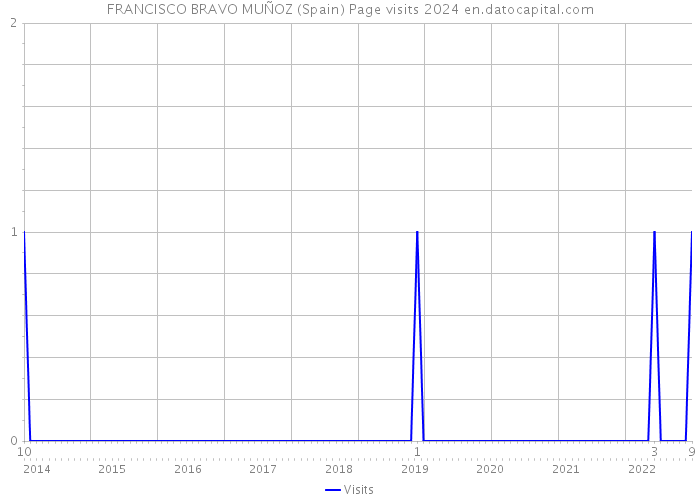 FRANCISCO BRAVO MUÑOZ (Spain) Page visits 2024 