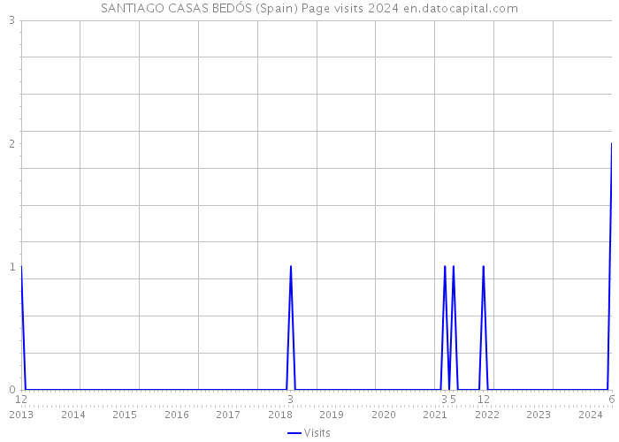 SANTIAGO CASAS BEDÓS (Spain) Page visits 2024 