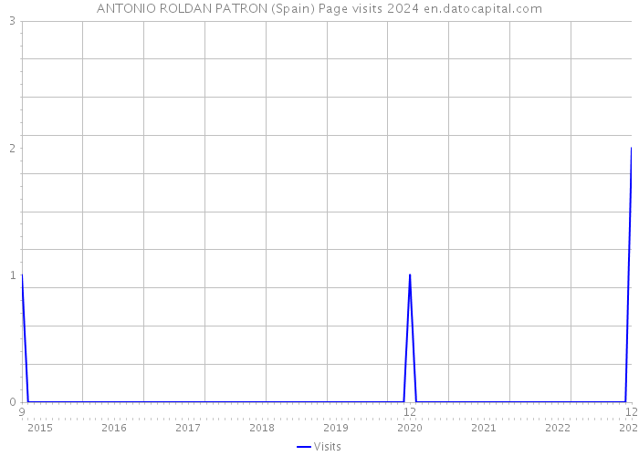 ANTONIO ROLDAN PATRON (Spain) Page visits 2024 