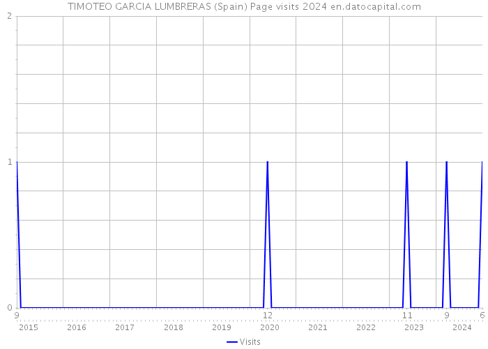 TIMOTEO GARCIA LUMBRERAS (Spain) Page visits 2024 